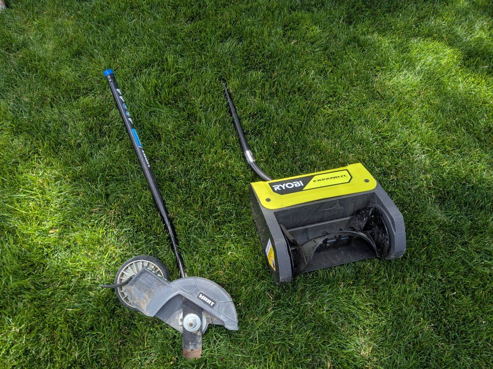 String trimmer edger attachment snowblower