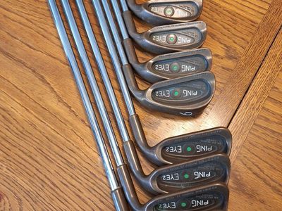 PING EYE2 Golf Club Set - Full Set of Irons (2-W) - Right-Handed -Brellium - Vintage