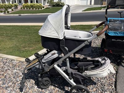 UPPAbaby Vista Stroller with Bassinet Attachment and Accessories