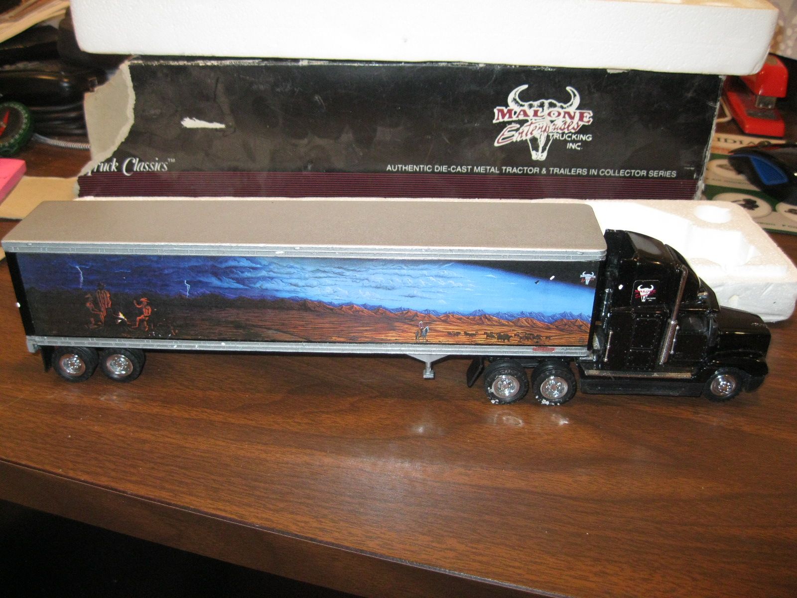 Karl Malone Trucking 1/53 Truck and Trailer