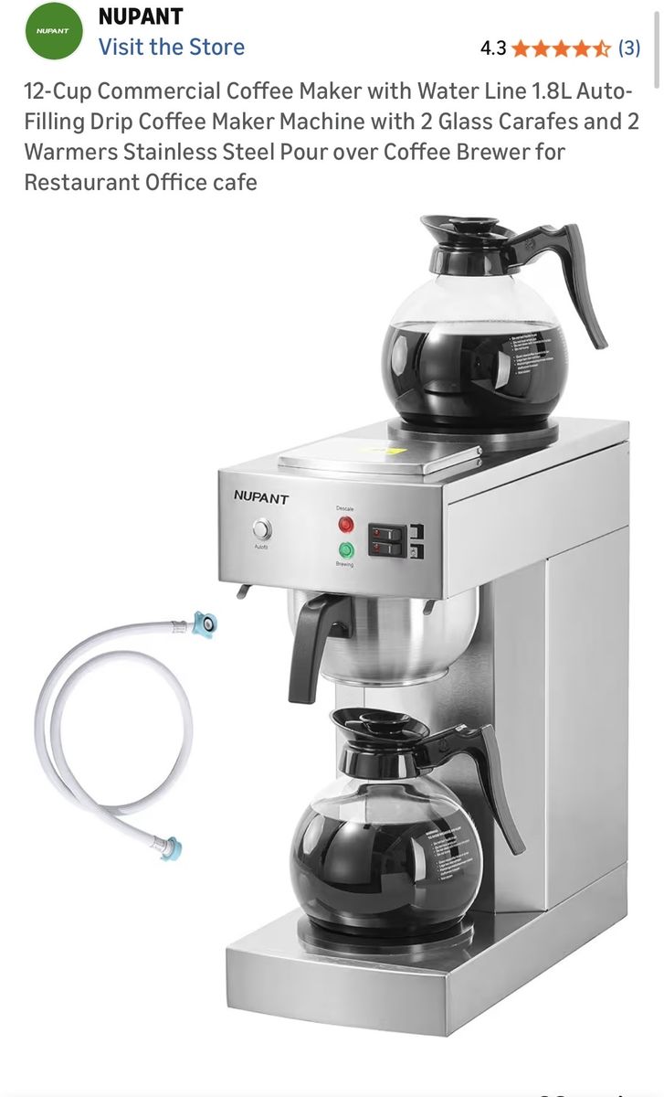 NEW/IN BOX-12 Cup Commercial Coffee Machine