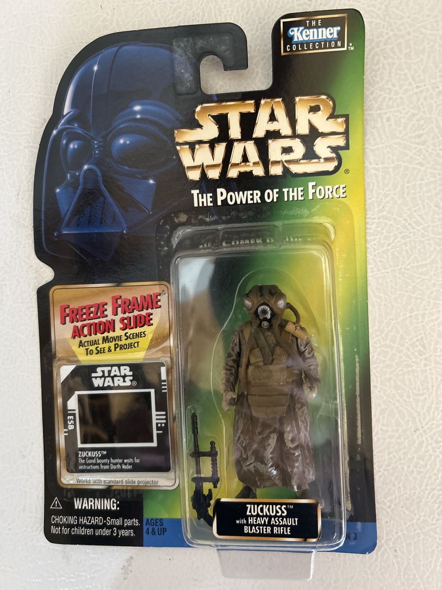 Kenner Star Wars The Power of the Force Zuckuss Action Figure Freeze Frame Slide 1997