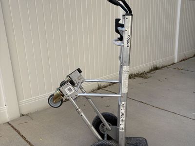 Cosco 3-in-1 Aluminum Hand Truck Convertible Dolly with Pneumatic Wheels