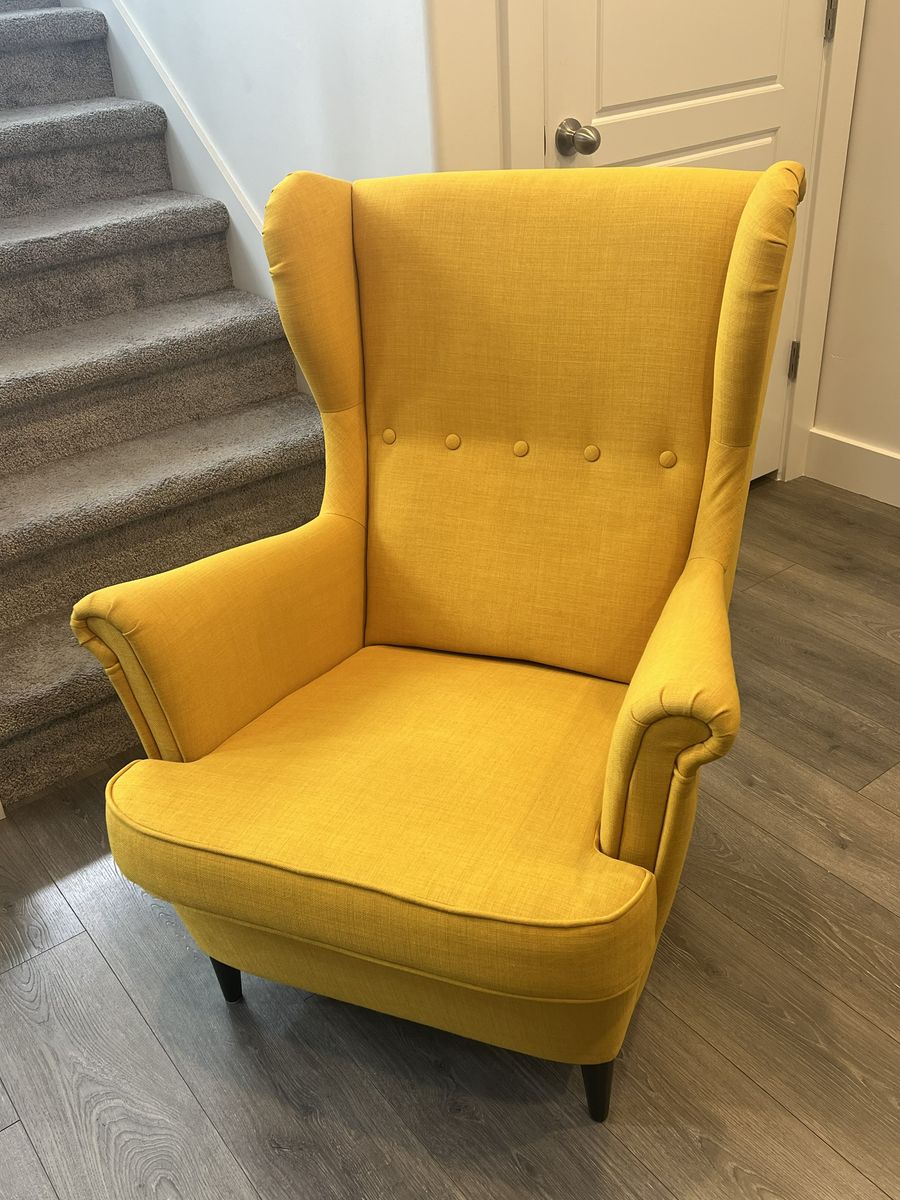 IKEA Strandmon Wingback Chair - Yellow