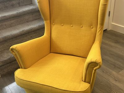 IKEA Strandmon Wingback Chair - Yellow