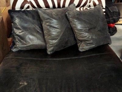 Genuine Zebra Leather Couch