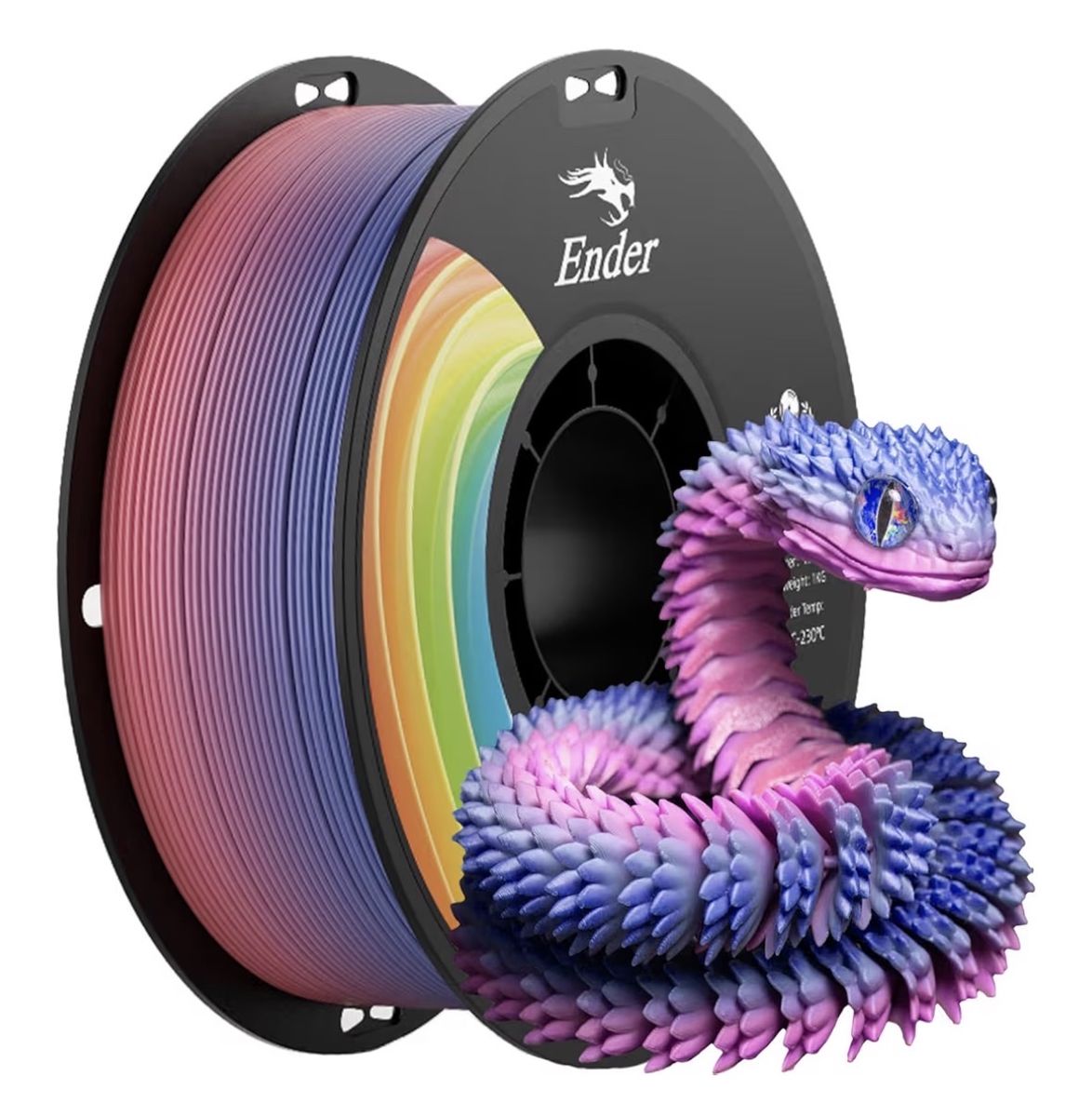New Ender 3D Printer Rainbow Filament