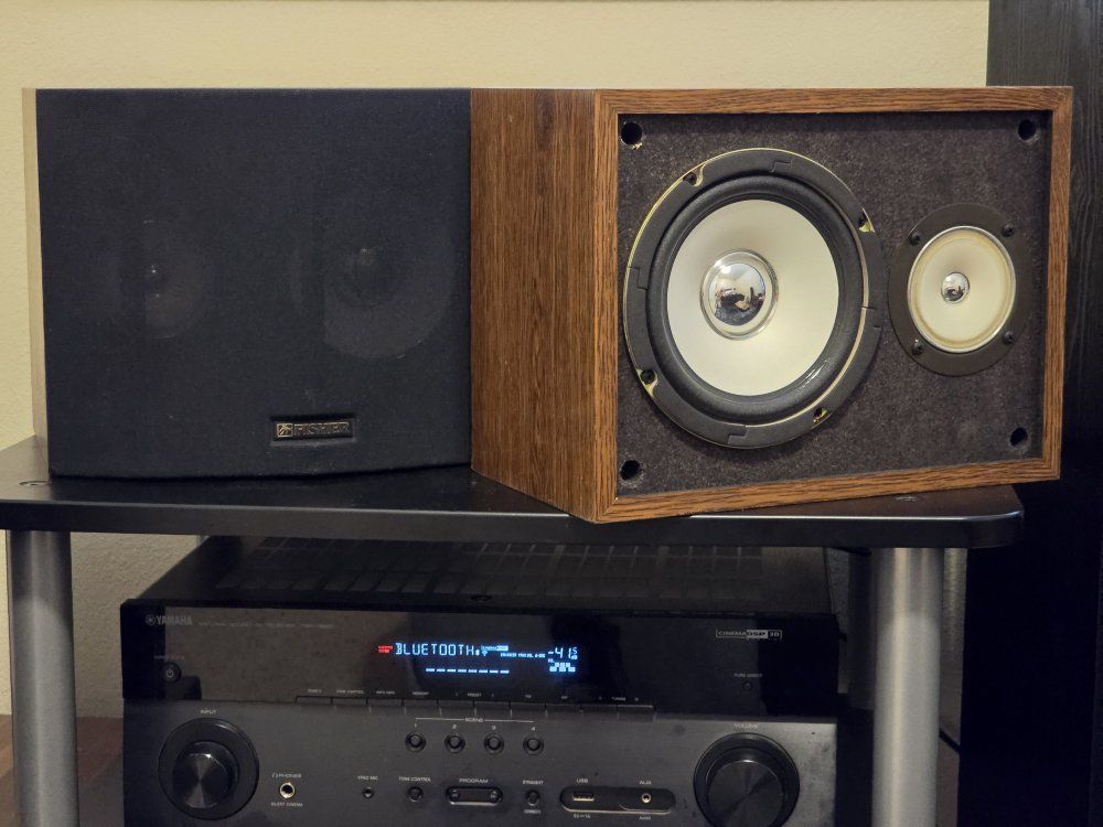 Vintage Fisher WS-460B bookshelf speakers clean