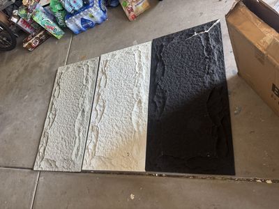 Faux Stone Panels - damaged