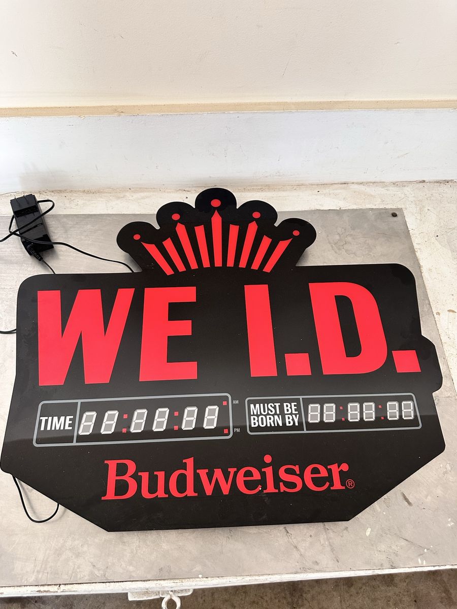 Budweiser We I.D. Neon Sign 