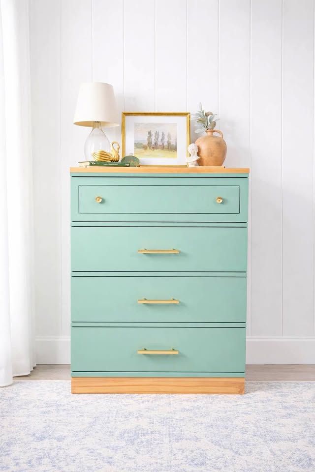 Modern Boho Chic 4 Drawer Dresser | Boho 4 Drawer Chest | Modern Dresser