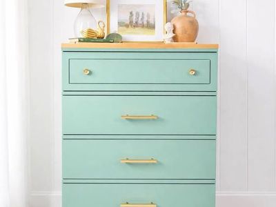 Modern Boho Chic 4 Drawer Dresser | Boho 4 Drawer Chest | Modern Dresser
