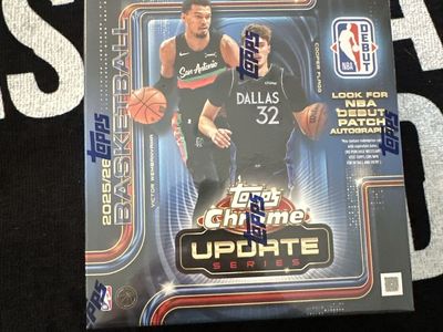 2025/26 Topps Chrome Basketball Update Series Sealed Mega Box