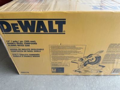 DEWALT DWS779 12" Double Bevel Compound Sliding Miter Saw Corded