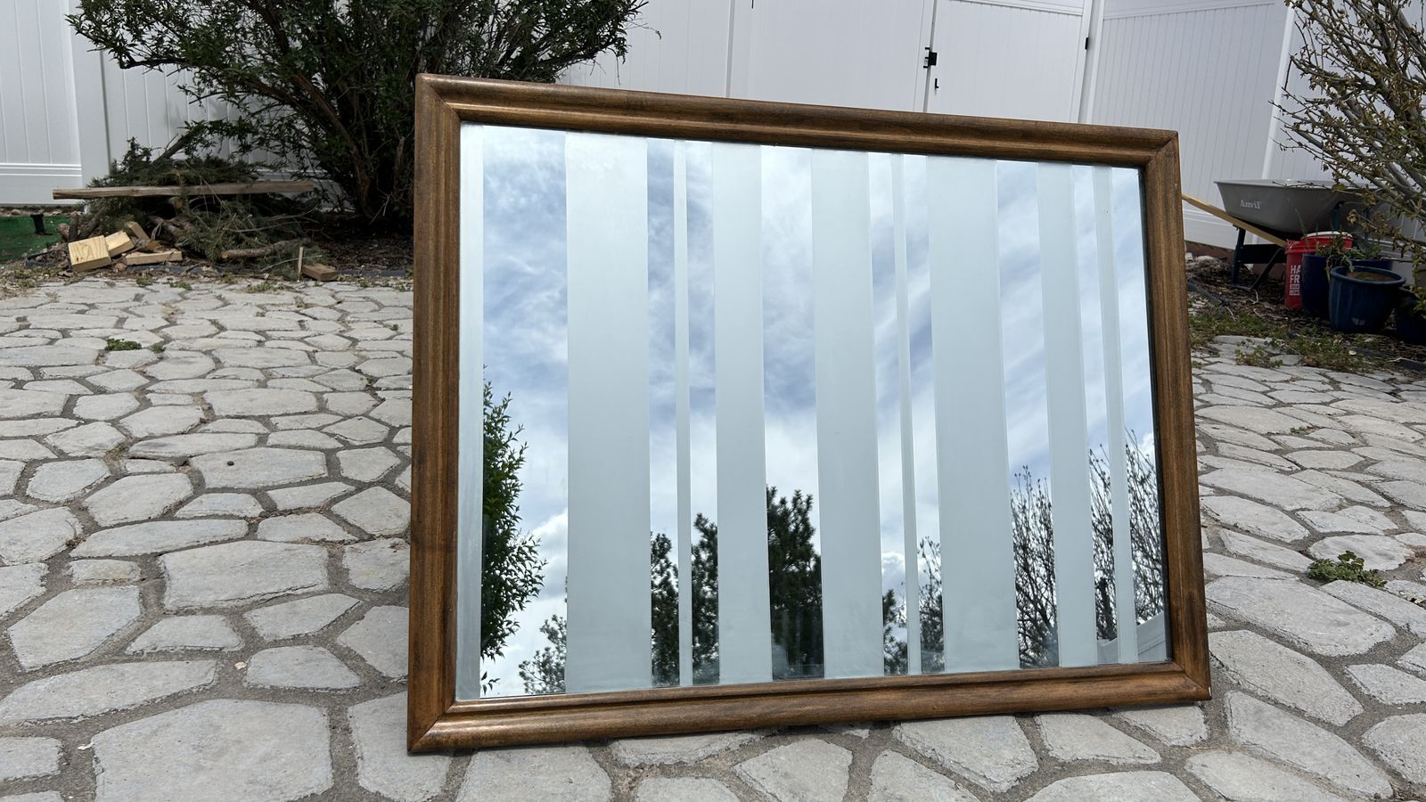 Large Solid contemporary Wall Mirror