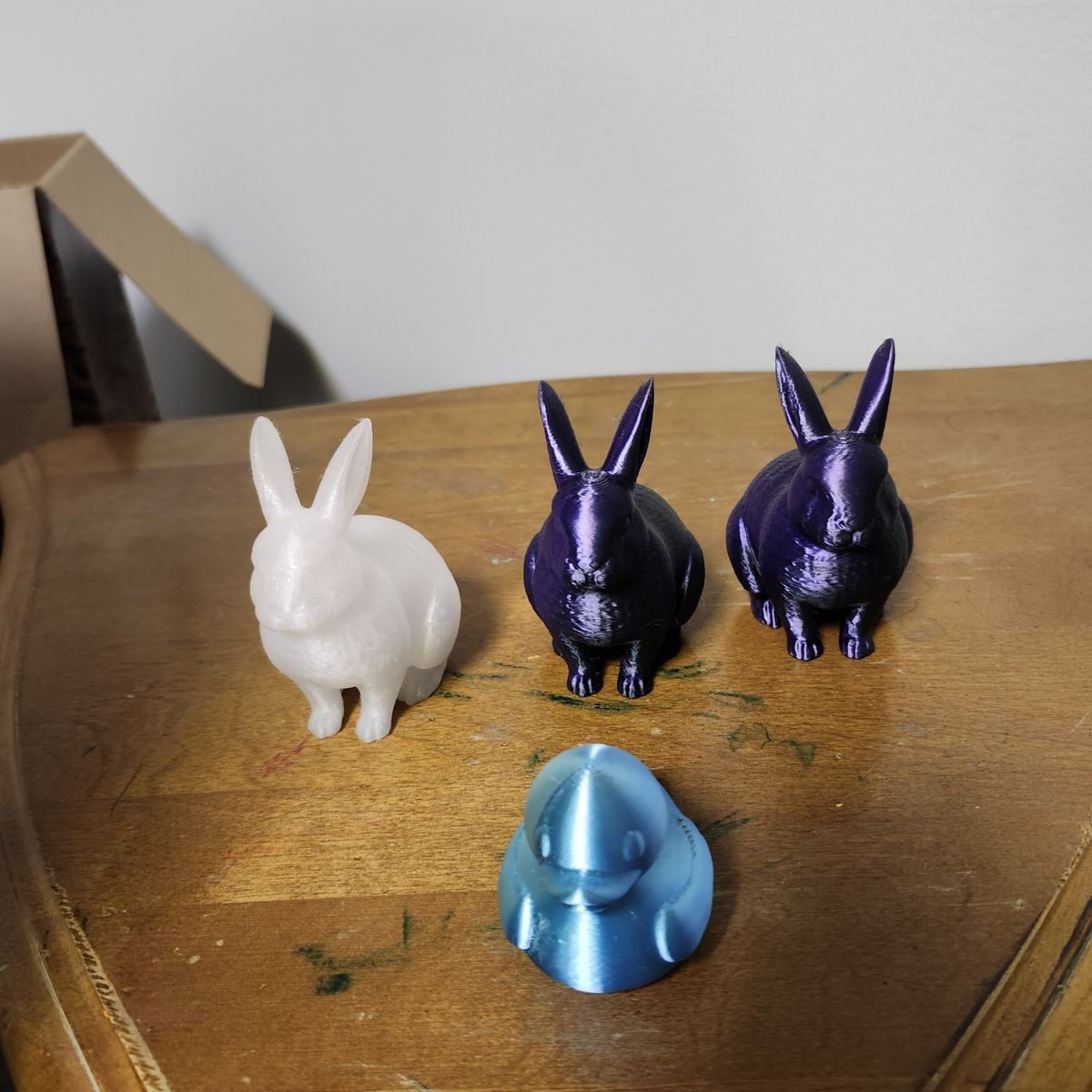 3D printed Easter Ducks and Rabbits