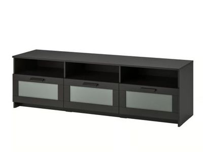 IKEA TV Unit Black Media Stand Console with Drawers