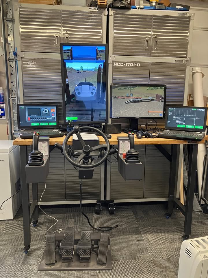 Heavy Equiptment Simulator / Trainer - Complete Dual-Station System - CM Labs Edge Plus (CML-303)