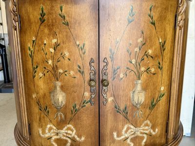 Beautiful Hand-Painted Cabinet, Console Table or Accent Chest