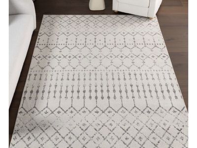 Large nuLOOM Bodrum Gray Abstract Geometric Rug - 10' x 13'