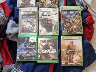 Assorted xbox one and xbox 360 games