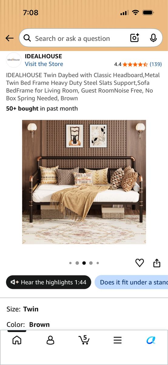 IDEALHOUSE Twin Daybed