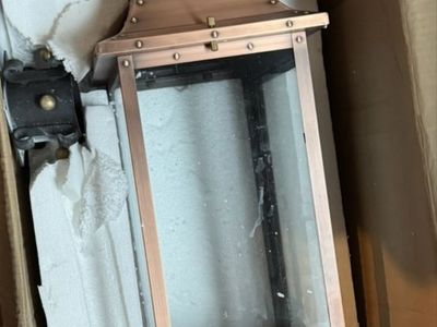 Copper Lantern Light Posts (2)