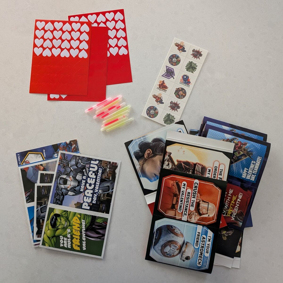 Star wars and marvel Valentine's