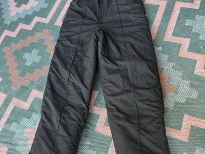 AthleTech Men's Black Insulated Ski Snow Bib Overalls Size Large