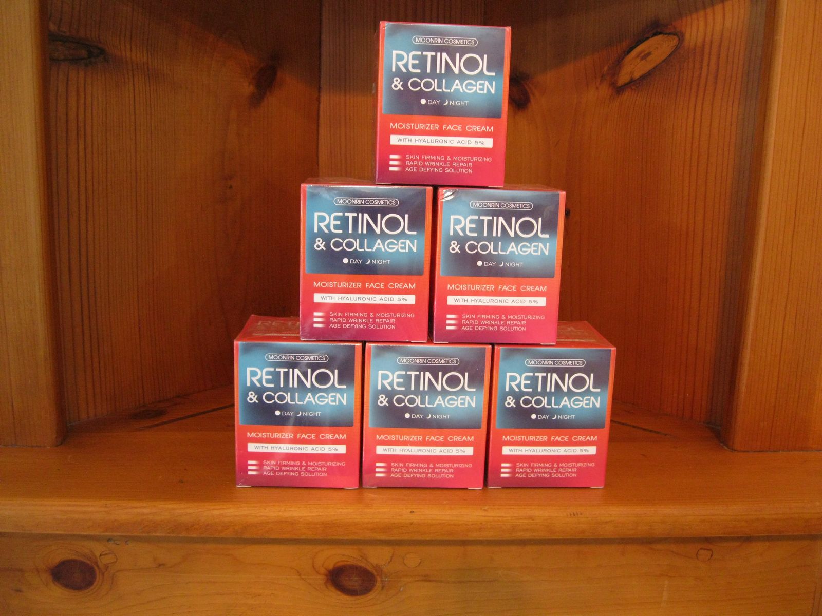 Anti-Aging Retinol Cream with Hyaluronic Acid (5%) for Wrinkles and Dry Skin 1.85 Oz