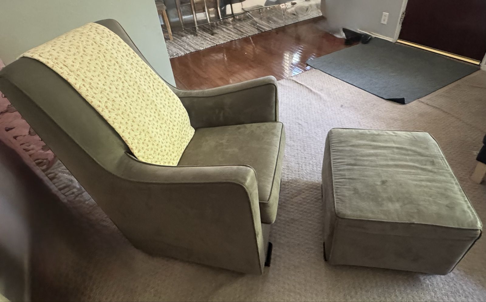 Glider chair and glider ottoman Monte Luca