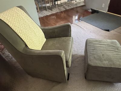 Glider chair and glider ottoman Monte Luca