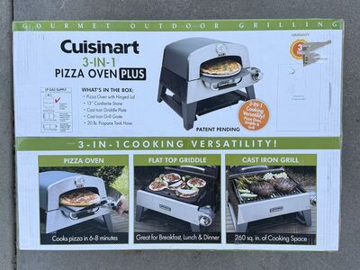 NEW Cuisinart 3-IN-1 Pizza Oven Plus