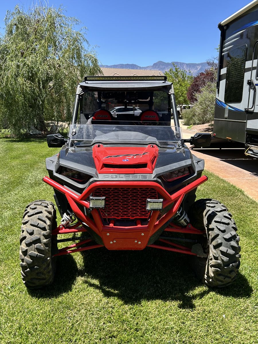 Toy hauler$59,9k/Truck$59k/Razor$15k. All for $120k