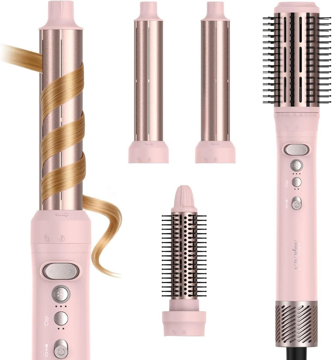 NEW Rotating Hair Dryer Blow Brush, Multi Hot Air Styler Wrap, 105,000 RPM High-Speed Volumizing Spinning Blow Dryer Brush