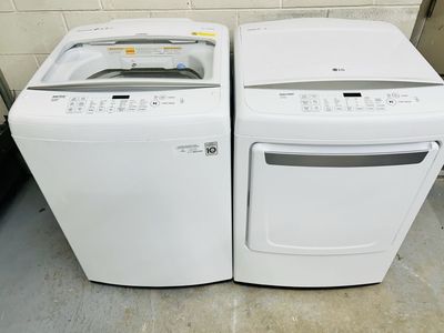 Lg top load washer and dryer set