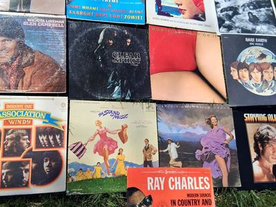 26 vintage vinyl records