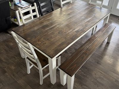 Farm Style Dining Table Set