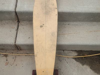 Custom Star Trek Longboard Skateboard with Red Wheels - Unique Carved Deck
