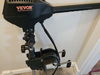 Electric Trolling Motor 55lb Thrust Transom Mounted 24-Volt Boat Motor