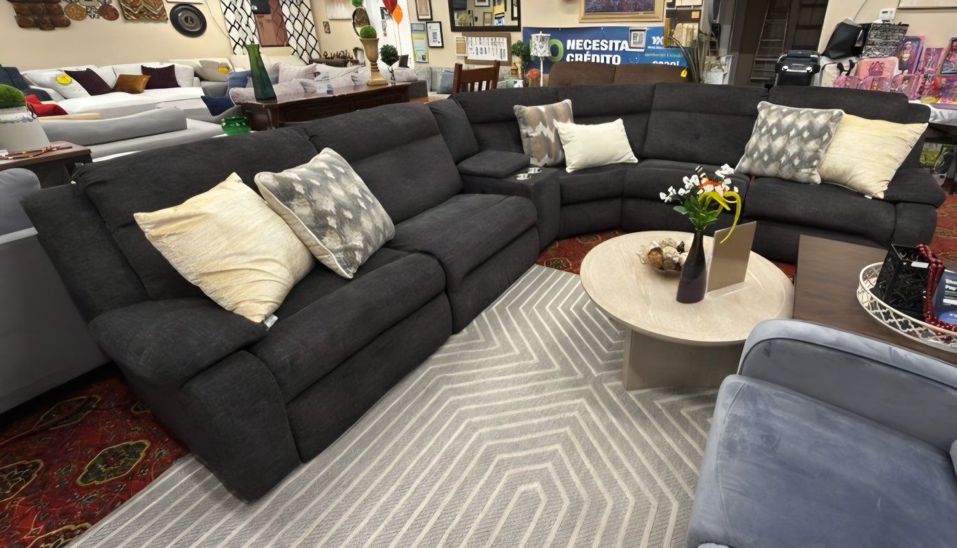 🩶6-Piece Power Reclining Sectional