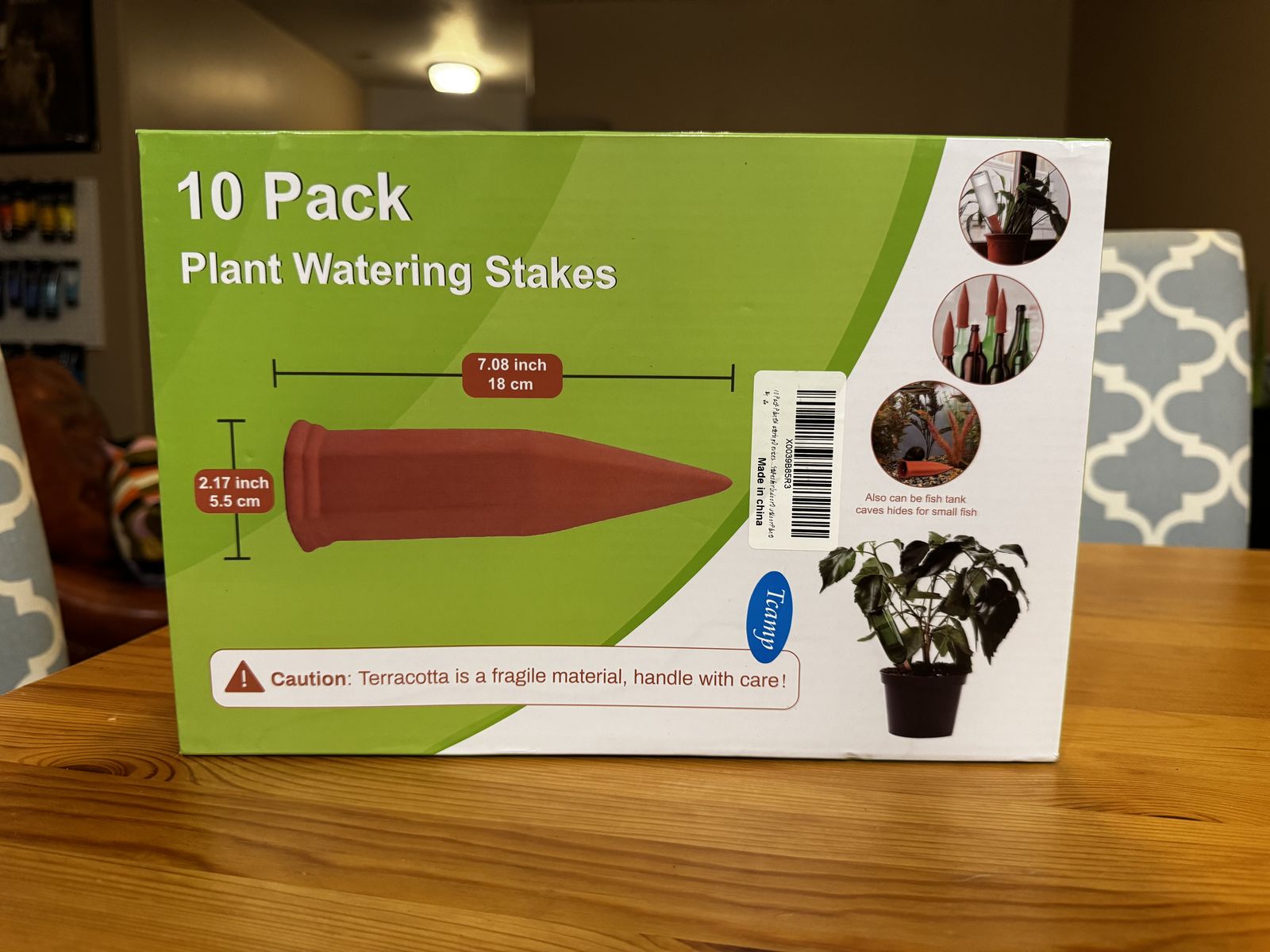 10 Terracotta Watering Stakes