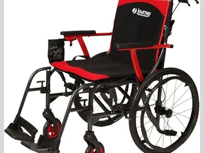 Journey SoLite C2 Ultra Lightweight Wheelchair for Adults & Seniors – Foldable Portable Manual Chair 250 Lb Capacity – Patterned