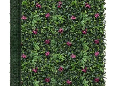 Artificial Hedge Panels Greenery Wall: 72''x144'' UV-Anti Grass Wall Backdrop Privacy Fence Screen, Faux Plant Panels for Outdoo