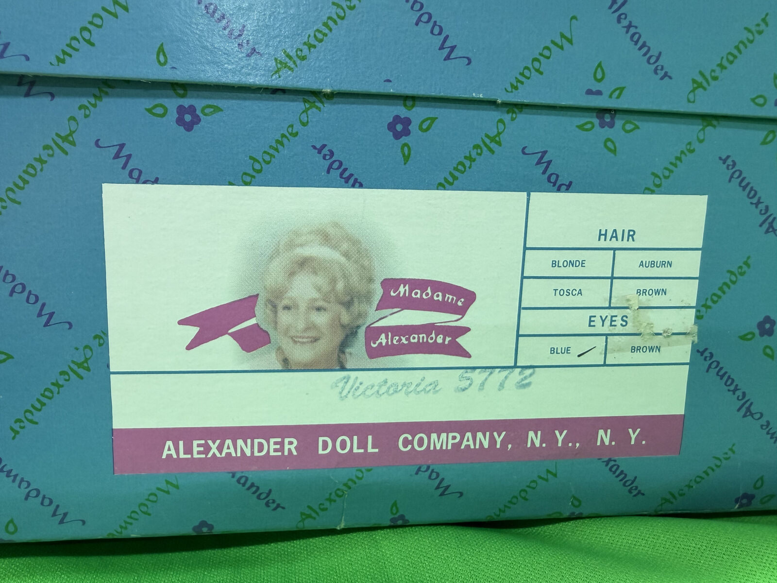 NIB Madame Alexander Victoria doll.
