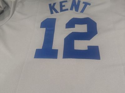 Majestic Los Angeles Dodgers Jeff Kent #12 Gray Nylon Jersey - Size 2X