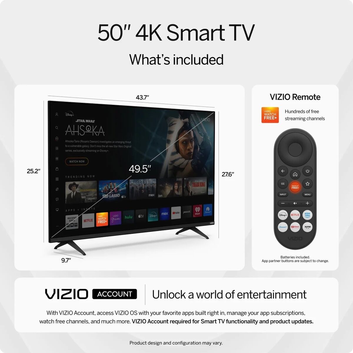 NEW Vizio 50" 4K LED Limited Edition Smart TV
