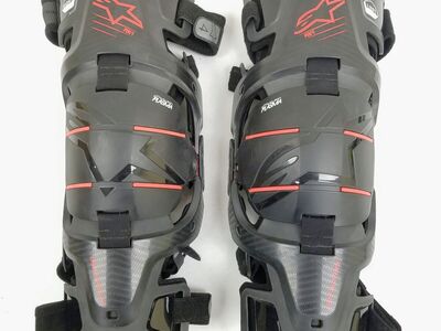Alpinestars RK-1 Plasma Knee Brace (Black/Red, Large/X-Large) (482-00074L-L-R1-S2)