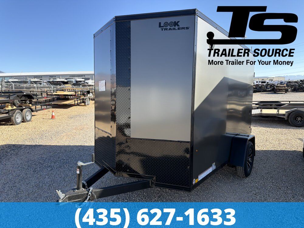 6x10 Look ST DLX Enclosed Cargo Trailer - 6'6" Interior - 3.5K GVWR - .080 PolyCor, Alloy Wheels