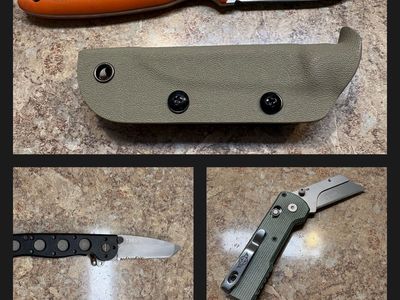 Assorted EDC Pocket Knives, - CRKT, Gerber, Oknife, Case, Hubertus, and more.